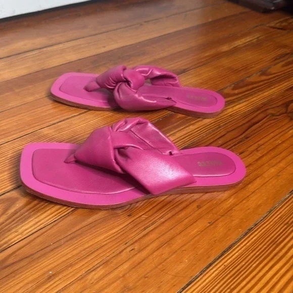 Maeve Puffy Knotted Women's Pink Sandals - Picture 4 of 4